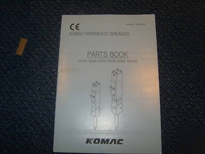 Komac hydraulic breaker parts manual