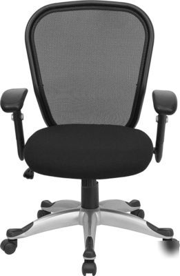Mesh back task chair office desk ergonomic swivel seat
