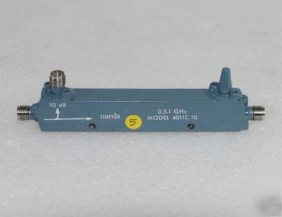 Narda 4011C-10 coaxial coupler, 10DB 0.5-1 ghz