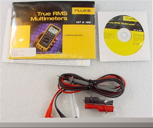 New fluke probes/manual for 187/189 meter++free ww ship