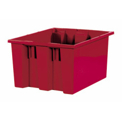 Shoplet select red stack nest container 14 12 x 17 x
