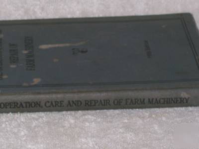 Vintage john deere farm machine repair book moline il.