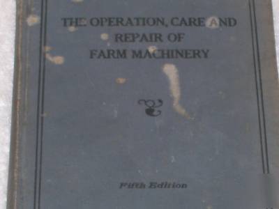 Vintage john deere farm machine repair book moline il.