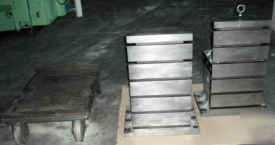  (2) devlieg t-slotted angle plates