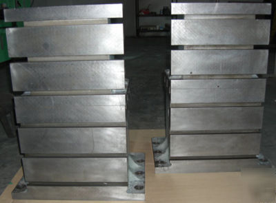  (2) devlieg t-slotted angle plates