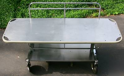 All stainless steel medical utility cart bus