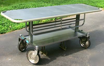 All stainless steel medical utility cart bus