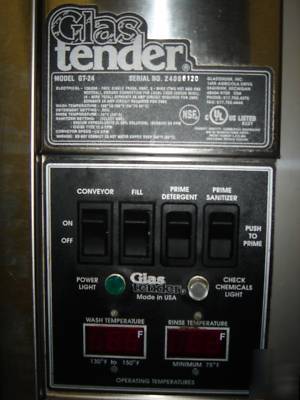 Glastender gt-24 glass washer excellent condition