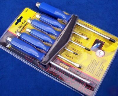 6PC screwdriver set - hex ends for additional torque