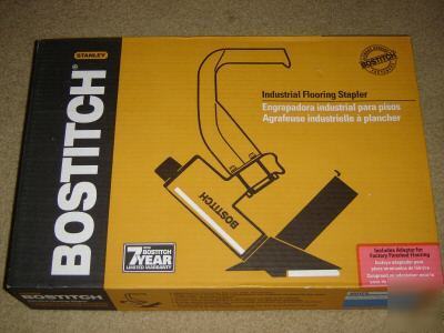 Bostitch industrial flooring stapler w/adapter in box 