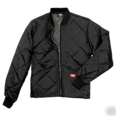 Dickies diamond quilted nylon jacket - size: xl