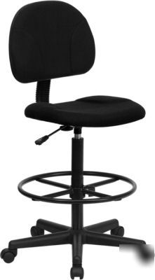 Ergonomic drafting stool fabric adjustable task chair 