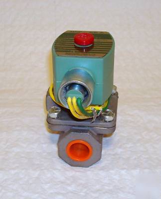 New asco 8210G087 120/60 s.s. 2-way solenoid valve 1/2