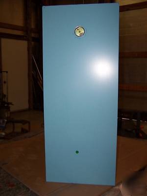 New justrite blue steel safety cabinet for corrosives- 