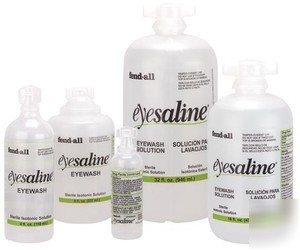 New wise 32 oz saline solution eye wash refill fend-all 