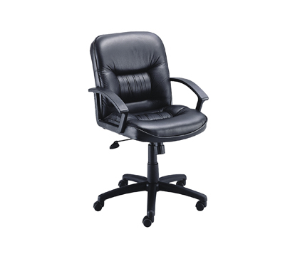 Safco serenity mid-back office desk chair leather