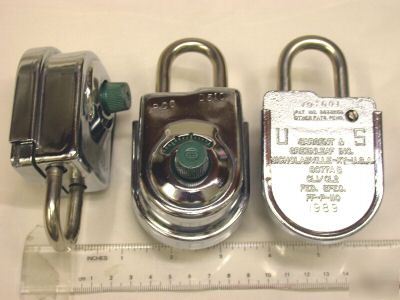 Sargent & greenleaf 8077 combination padlock lock 
