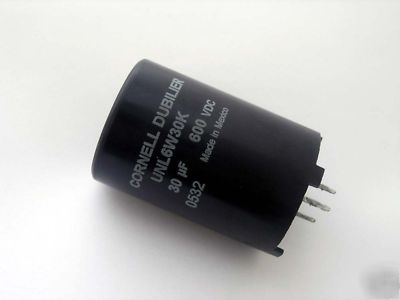 Ten 30 uf 600V capacitors cornell dublier 30UF