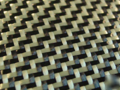 Carbon fiber kevlar hybrid fabric cloth dual twill 50