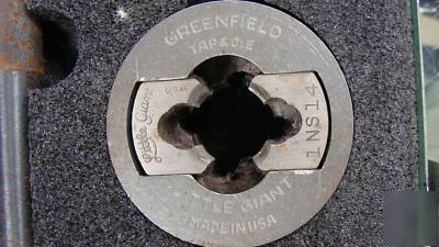 Greenfield tap and die set large sizes 