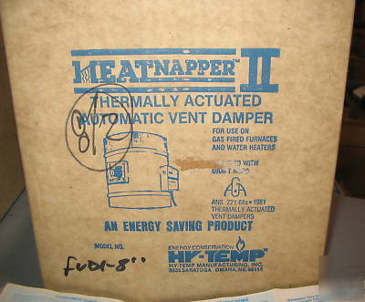 Heatnapper 2 thermally actuated vent damper FVD1-8 nos