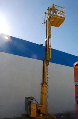 Lift-a-loft 20' aerial man lift 24VDC scissor w/charger