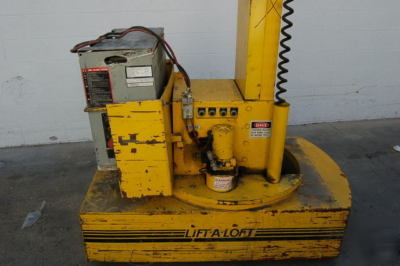 Lift-a-loft 20' aerial man lift 24VDC scissor w/charger