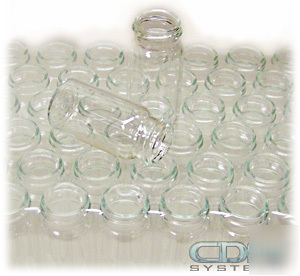 New 211 kimble lab glass culture tube/vials 4/11 drams