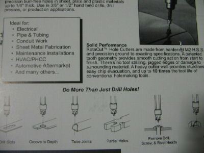 New large hole saw rotabroach drill set-usa made brand 