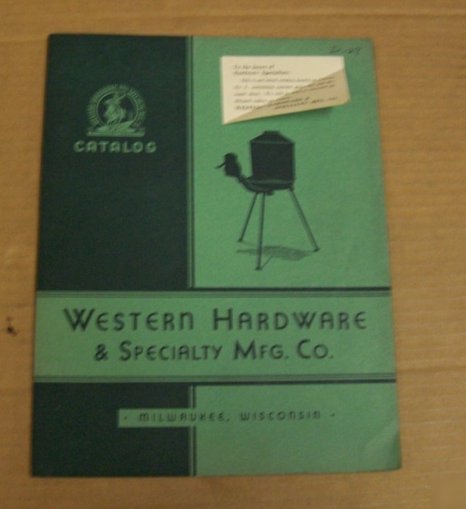 Western hardware & specialty mfg. co 1940 brochure