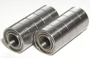 10 steel/metal 5X10X4 ceramic abec-5 ball bearings vxb