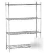 Advance tabco shelving unit epoxy 74IN x 18IN x 36IN