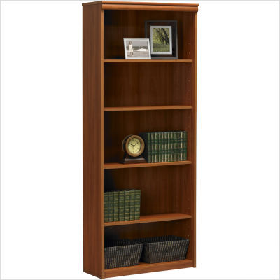 Ameriwood 5-shelf bookcase in expert plum
