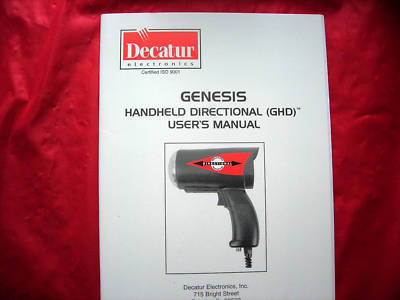 Decatur genesis directional police radar gun-kilos-kph 