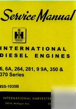Farmall 400 w-400 450 diesel engine shop service manual