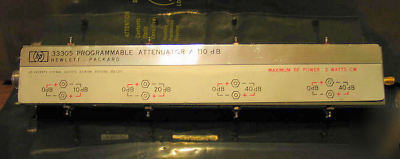 Agilent 33305D-005 programmable step attenuator 110DB