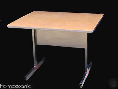 Home student business meeting office wood metal table 