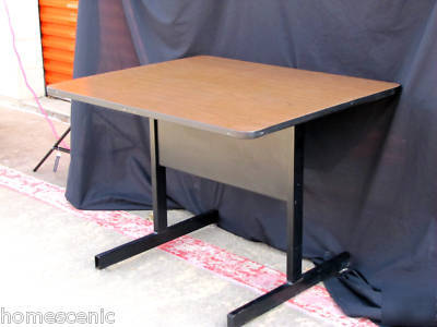 Home student business meeting office wood metal table 