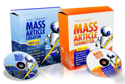 Mass article control instant website traffic+backlinks