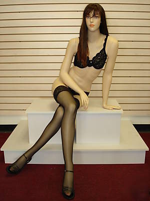 New brand flesh tone female mannequin faf-1081/with wig