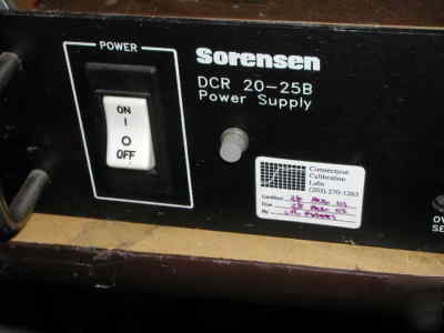 Sorensen dcr 20-25B, 0 - 20V, 0 - 25A tested good cond