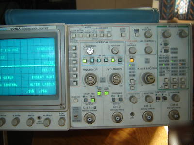 Tektronix 2246A 100 mhz oscilloscope/ probes / extra's