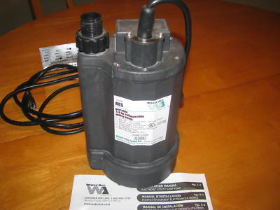Water ace model res portable 1/4 hp utility pump submer
