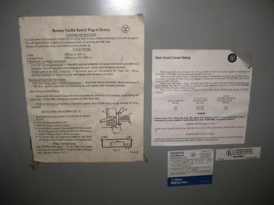 Westinghouse 400 a amp bus plug fusible switch ITAP365H