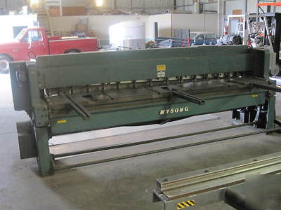 Wysong 10 guage, 10 foot, mechanical metal power shear