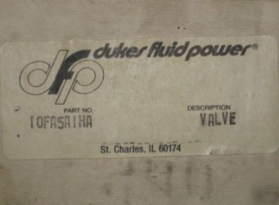 New dukes fluid power valve assembly w/handle 10FA5A1HA