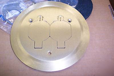 Round brass duplex carpet plate steel city P60 cacp 6PC