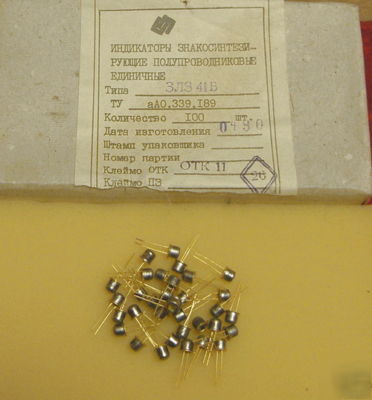 Semi-conductor led 3L341 v (ussr-1990). lot of 25.