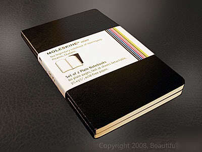 2 moleskine volant large plain notebook journal black