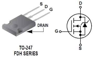 FDH3632 80A 100V 9MÎ© n-channel powertrench mosfet TO247